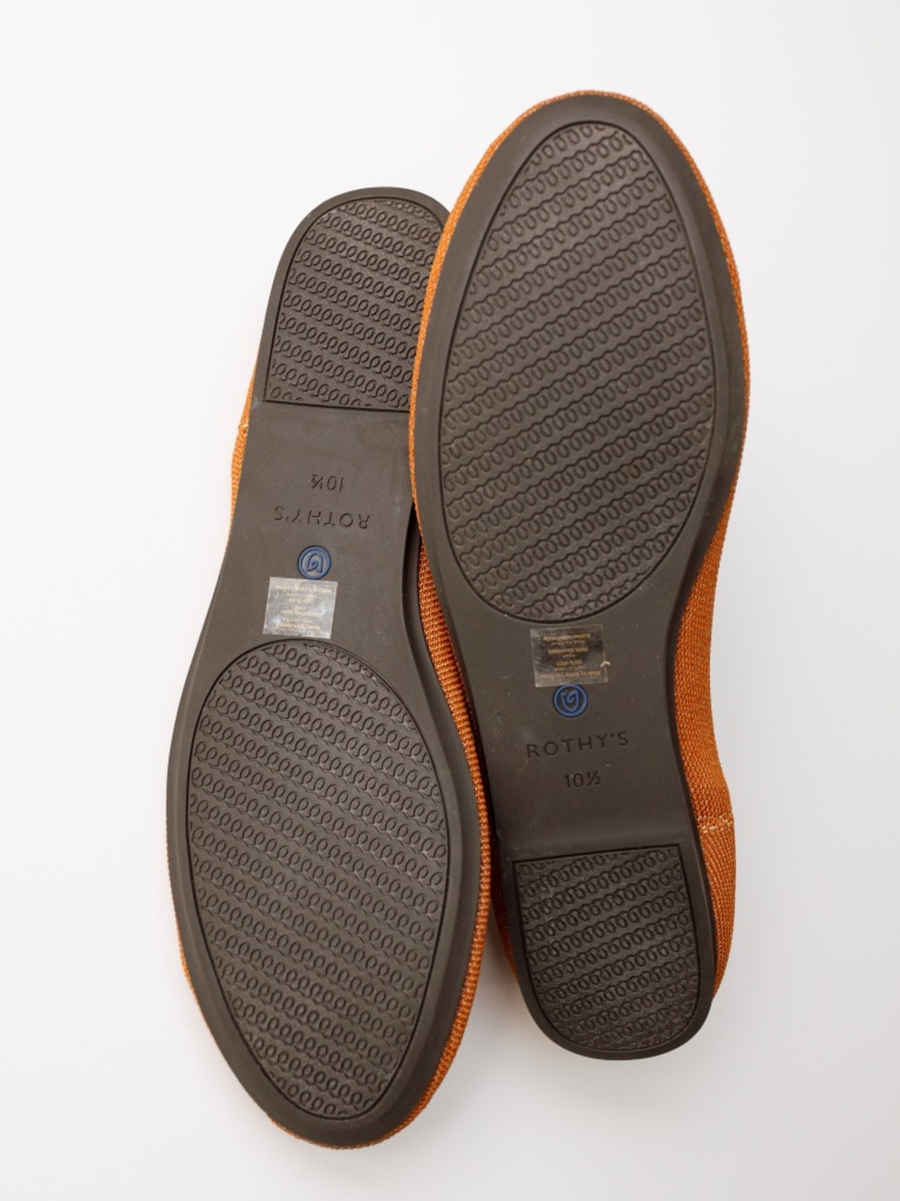 Rothy's Round Toe Flats in a beautiful copper/tan color size 10 1/2 - Picture 13 of 16